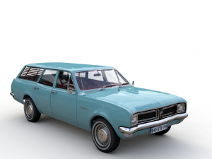holden hg kingswood wagon 1970 3D Model