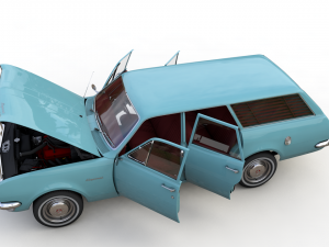 holden hg kingswood wagon 1970 3D Model