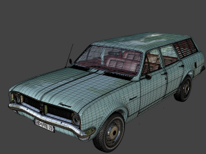 holden hg kingswood wagon 1970 3D Model