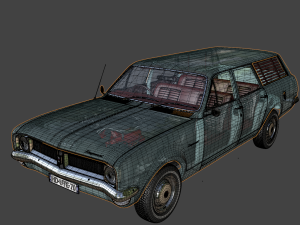 holden hg kingswood wagon 1970 3D Model