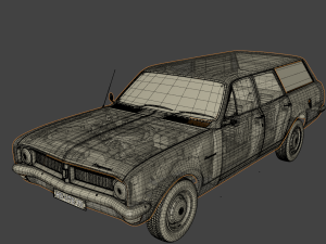 holden hg kingswood wagon 1970 3D Model