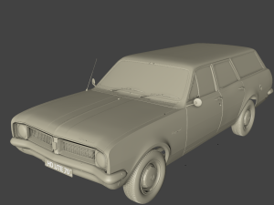 holden hg kingswood wagon 1970 3D Model