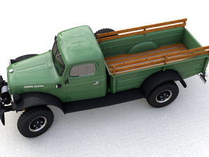 dodge power wagon 1946 3D 模型