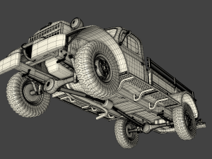 dodge power wagon 1946 3D 模型