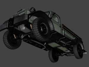 dodge power wagon 1946 3D 模型