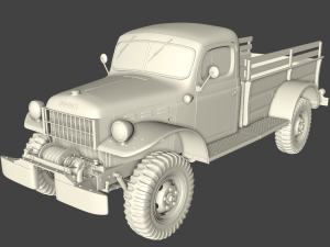 dodge power wagon 1946 3D 模型