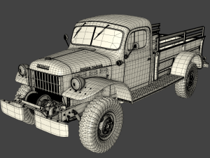 dodge power wagon 1946 3D 模型