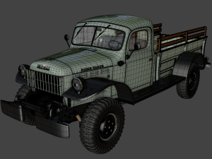 dodge power wagon 1946 3D 模型