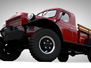 dodge power wagon x-cab 1946 3D Model