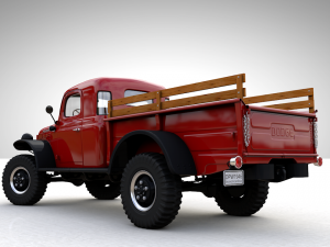 dodge power wagon x-cab 1946 3D Model