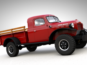 dodge power wagon x-cab 1946 3D Model