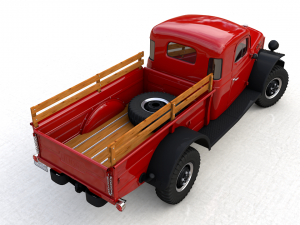 dodge power wagon x-cab 1946 3D Model