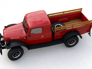 dodge power wagon x-cab 1946 3D Model