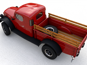 dodge power wagon x-cab 1946 3D Model
