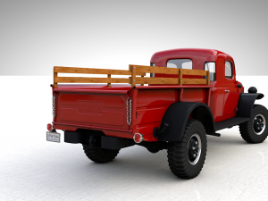 dodge power wagon x-cab 1946 3D Model