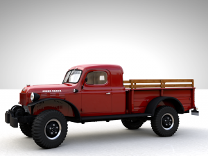 dodge power wagon x-cab 1946 3D Model