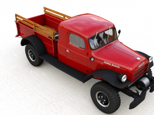 dodge power wagon x-cab 1946 3D Model