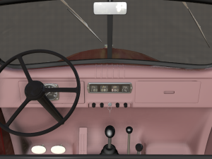 dodge power wagon x-cab 1946 3D Model