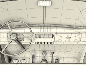 dodge power wagon x-cab 1946 3D Model