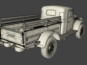 dodge power wagon x-cab 1946 3D Model