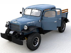 dodge power wagon crew cab 1946 3D Model