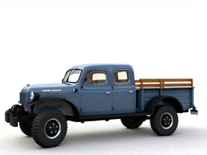 dodge power wagon crew cab 1946 3D Model