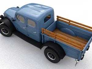 dodge power wagon crew cab 1946 3D Model