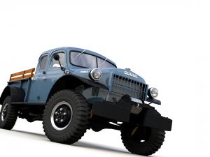dodge power wagon crew cab 1946 3Dモデル