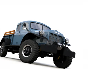 dodge power wagon crew cab 1946 3D Model