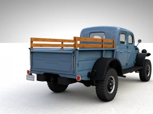 dodge power wagon crew cab 1946 3D Model