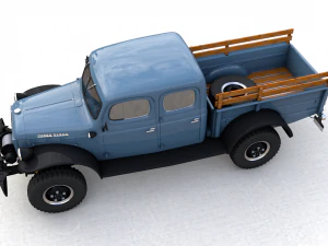 dodge power wagon crew cab 1946 3D Model