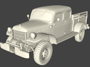 dodge power wagon crew cab 1946 3Dモデル