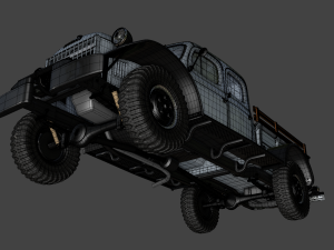 dodge power wagon crew cab 1946 3Dモデル