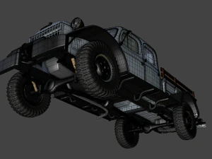 dodge power wagon crew cab 1946 3D Model