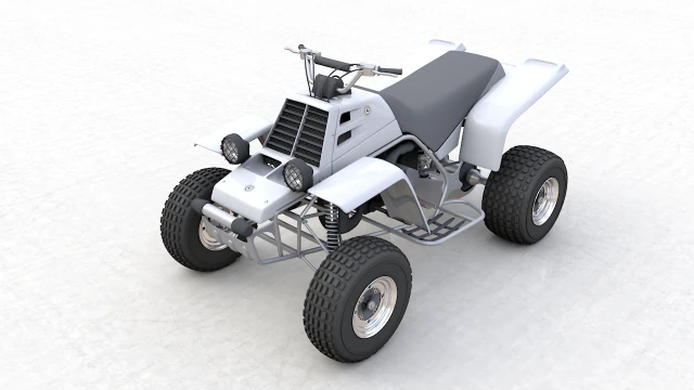 yamaha banshee 1987 3D Model .c4d .max .obj .3ds .fbx .stl .blend