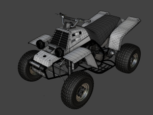 yamaha banshee 1987 3D Model