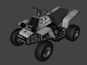 yamaha banshee 1987 3D Model