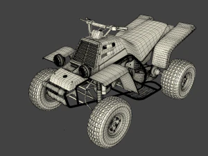 yamaha banshee 1987 3D Model