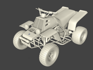 yamaha banshee 1987 3D Model