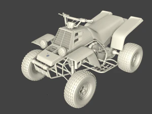 yamaha banshee 1987 3D Model