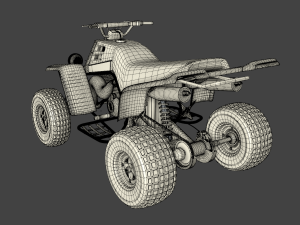 yamaha banshee 1987 3D Model