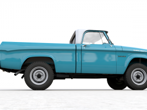 dodge power wagon single cab 1964 3D Модель