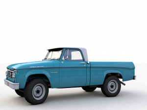 dodge power wagon single cab 1964 3D Модель