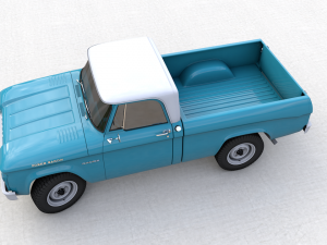 dodge power wagon single cab 1964 3D Модель