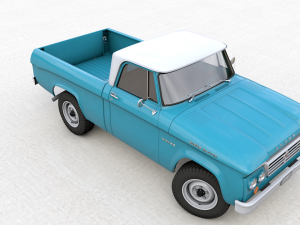 dodge power wagon single cab 1964 3D Модель