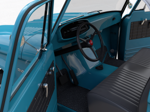 dodge power wagon single cab 1964 3D Модель