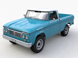 dodge power wagon single cab 1964 3D Model