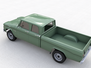 dodge power wagon crewcab 1964 3D Модель