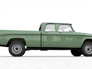 dodge power wagon crewcab 1964 3D Model