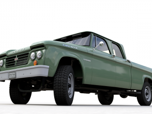 dodge power wagon crewcab 1964 3D Модель